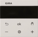 GIRA Room temperature controller S3000 RTR BT System 55 Pure white