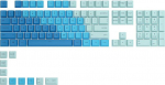 Glorious PC Gaming Race Glorious GPBT Keycaps - 114 PBT Caps, ANSI, US Layout, Caribbean Ocean