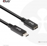 Club3D Kabel USB 3.2 Typ C 1m Verl&auml;ngerung 5Gbps St/Bu retail