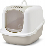 SAVIC Nestor Jumbo White - Coffee - covered cat litter box - 66.5x48.5x46.5 cm - 1 pc