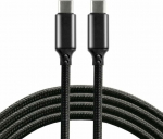 Kabel USB EverActive USB-C - USB-C 1 m Czarny (CBB-1PD5)