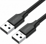 Kabel USB Ugreen USB-A - USB-A 0.5 m Czarny (UGR392BLK)