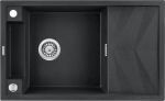 Deante Magnetic granite sink Deante Magnetic 1-chamber with a drainer - metallic graphite