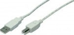 LogiLink USB-B 3.0m szary - kabel LogiLink USB 2.0 - USB-B3.0m M/M szary