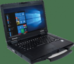 Panasonic TOUGHBOOK 55, USB, USB-C, RS232, BT, Ethernet, Wi-Fi, QWERTZ - Notebook, semi rugged, 35.5cm (14"), Touchscreen, capacitive, multi touch, keypad (QWERTZ), webcam (2MP), brightness: 1000cd, USB (3x), USB-C, RS232, Bluetooth, Ethernet, Wi-Fi  ...