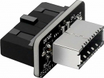 Graugear Interner 19-Pin Stecker (USB 3.0) auf USB 3.1 Typ-E 20-Pin Key A - 180 Grad