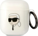 Karl Lagerfeld KLA2HNIKTCT AirPods 1/2 cover transparent Karl`s Head