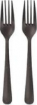circulware PAPSTAR reusable forks, black polypropylene PP