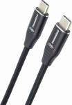 Kabel USB PremiumCord USB-C - USB-C 0.5 m Czarny (ku31cv05)
