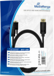MediaRange DVI auf DisplayPort Anschlusskabel DVI-D BU 2m,sw
