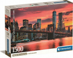 Clementoni Puzzle 1500 element&oacute;w Compact East River at Dusk
