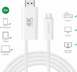 Kabel USB 4smarts USB-C - HDMI 2 m White (540957)