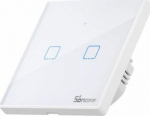 SONOFF T2EU2C-TX TX Series WiFi and RF 433MHz Wall Switches, 2-channel (EU type)