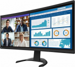 Monitor Eizo EIZO FlexScan EV3450XC-BK - monitor 34.1'', 3440 x 1440 UWQHD, zakrzywiony, built-in camera 21:9, (czarny)