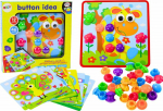 LeanToys Puzzle Picture Color Fill Buttons 12 pictures