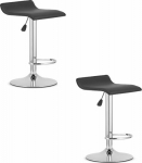 Leobert hokey FORT - black PU leather / chrome base x 2