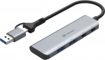 Tracer 47500 Adapter A-5 HUB & Card Reader, Silver/Black