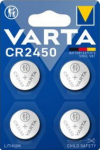Varta Battery button cell CR2450 3V 570mAh Lithium 4St