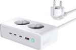 4smarts Desk Charger GaN 65W with AC sockets white