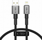 Kabel USB Tech Protect USB-A - Lightning 0.25 m Szary (5906302361731)