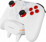 Rampage Hydra Pro Pad wireless RGB 2.4G Hall, magnetic triggers with charging station white - Rampage Hydra Pro Controller RGB wireless pad with charging station white