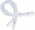 SilverStone EPS 8-Pin zu EPS/ATX 4+4-Pin Kabel, 300mm - wei&szlig;