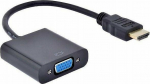 Kabel PremiumCord HDMI - D-Sub (VGA) + Jack 3.5mm 1 m czarny (khcon-54)