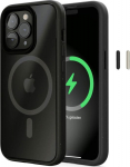 Woodcessories Clear Case MagSafe Matte Black iPhone 14 Pro