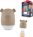 Zazu Benny the Bear nightlight, taupe