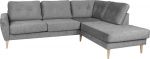Corner sofa HEIVI RC, grey velvet