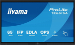 IIYAMA TE6515A-B1AG 65inch Stylish IFP iiWare21E 3840x2160 UHD IPS Android 14 16/128GB 2xHDMI DP 2xUSB-C VESA 600x400