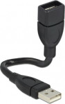 DELOCK USB Verl.A -> A St/Bu 0.15m ShapeCable sw