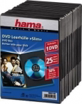 Hama Slim DVD Jewel Case pack of 25, black 51182