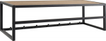 Coat rack SEAFORD 77x28xH22cm, oak