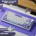 AKKO Keyboard AK820 Pro Gift Switch Purple-White-Blue-3 model-RGB