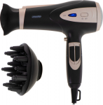 Mesko Home Mesko Hair Dryer | MS 2287 | 2200 W | Number of temperature settings 3 | Diffuser nozzle | Black/Champagne