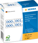 HERMA Nummernetik. double self-cl. 10x22 mm Overprint blue