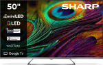 Sharp 4K QLED MiniLED TV | 50JP7265E | 50 | Smart TV | Google TV | UHD | Silver