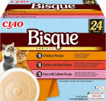 Inaba Foods INABA CAT CIAO BISQUE CHICKEN,B EEF,FISH 24x40g