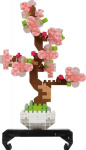 BANDAI NAMCO Entertainment Bandai Nanoblock: Object - Pink Bonsai Building Block Figure (NBC225)
