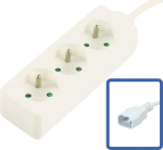 MicroConnect 3-way Power Strip French Type, E, DIRECT ATTACH TO UPS, 1.5m