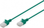 DIGITUS patch cable CAT 6 U-UTP Slim 0.3m Gr&uuml;n