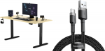 Desk SENSE7 Nojo Sosna 140 cmx70 cm Black Pine + kabel usb