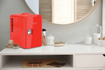 ELLE Home ESDAF101RDEU 4L Mini Fridge Red