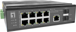 LevelOne Industr.PoE+Switch 8x2.5G PoE/2x1G/10G SFP+Uplinks