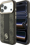 Guess 4G with Stripe Round and Classic Logos MagSafe for iPhone 18 Pro / iPhone 17 Pro brown