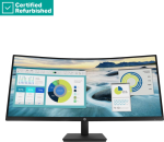 RENEW SILVER HP P34hc G4 Curved Charging Monitor - 34" 3440x1440 WQHD 250-nit 100Hz AG, Curved, VA, USB-C(65W)/HDMI/DisplayPort, 4x USB-A, speakers, height adjustable/tilt, 1 years