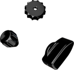 Ascher Racing Knob Kit Pro &ndash; Stealth Black