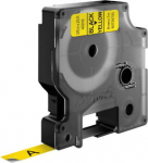 DYMO D1 Standard 40918 (S0720730) Label Tape, 9mm x 7m, Black on Yellow