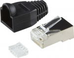 Logilink Plugs RJ45 CAT.6 100szt. shielded with a shield, czarne